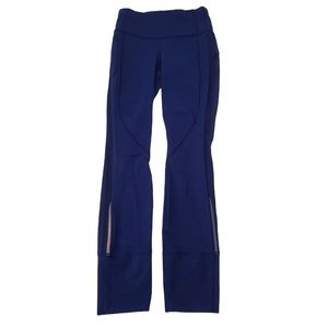 Lululemon Hit It 7/8 Tight Hero Blue Mesh Size 2 Womens